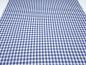 Preview: Fabric cotton Zefir check with heart 1 cm blue white check blouse fabric dress fabric decoration fabric