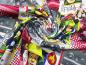 Preview: Fabric cotton jersey with license print Fireman Sam black white colorful children's fabric dress fabric