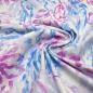 Preview: Fabric cotton satin stretch floral pattern design white blue pink pink dress fabric pants fabric costume fabric