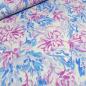 Preview: Fabric cotton satin stretch floral pattern design white blue pink pink dress fabric pants fabric costume fabric