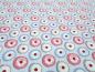 Preview: Fabric cotton jersey circles squiggles light blue pink red green white Aunt Ema dress fabric children's fabric