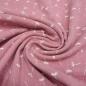 Preview: Fabric cotton muslin double gauze dandelion design pink white blouse fabric kids fabric