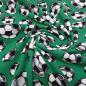 Preview: Fabric cotton jersey football soccer balls design green white black children's fabric dress fabric