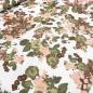 Preview: Fabric cotton stretch abstract floral pattern camuflage design white pink green brown dress fabric pants fabric costume fabric