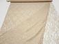 Preview: Stoff Stretch Spitze Spitzenstoff Blumen Rosen Ranken Design beige sand Kleiderstoff