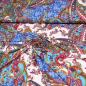 Preview: Fabric viscose jersey paisley design wool white green pink yellow orange blue colorful printed dress fabric children fabric