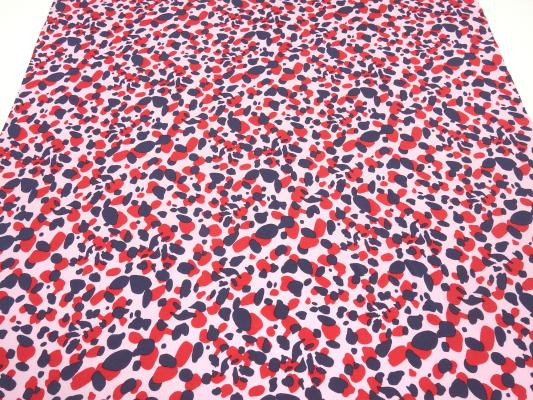 Fabric modal jersey polka dots spots design pink red blue dress fabric children's fabric