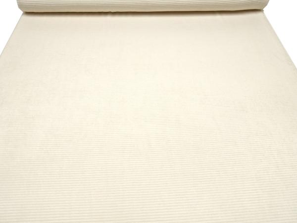 Fabric corduroy jersey / Nicki wide corduroy jersey uni wool white dress fabric children's fabric decoration fabric