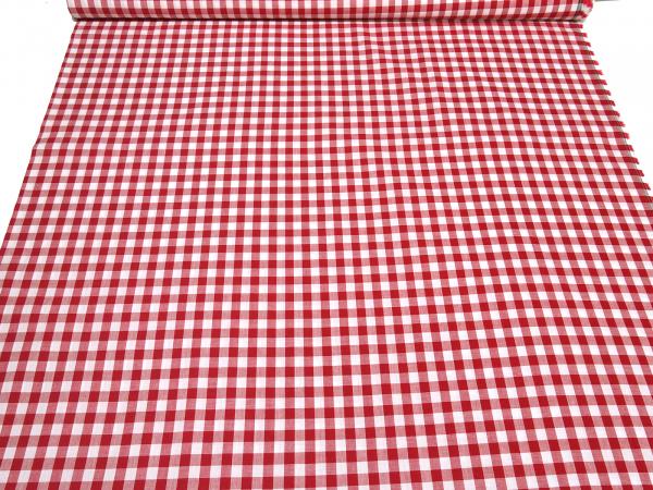 Fabric 100% cotton Zefir check 1 cm red white check dress fabric decorative fabric blouse fabric