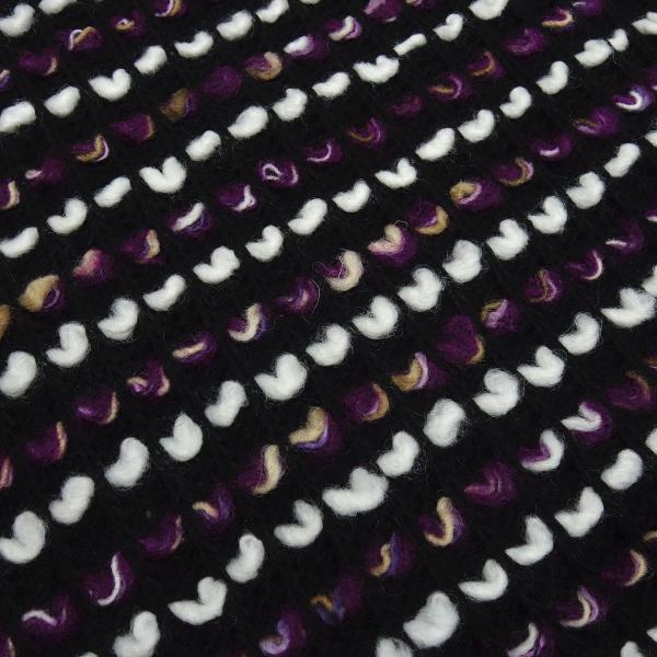 Fabric coarse knit fabric coarse knit loop knit nubby look white purple black beige patterned dress fabric jacket fabric coat fabric