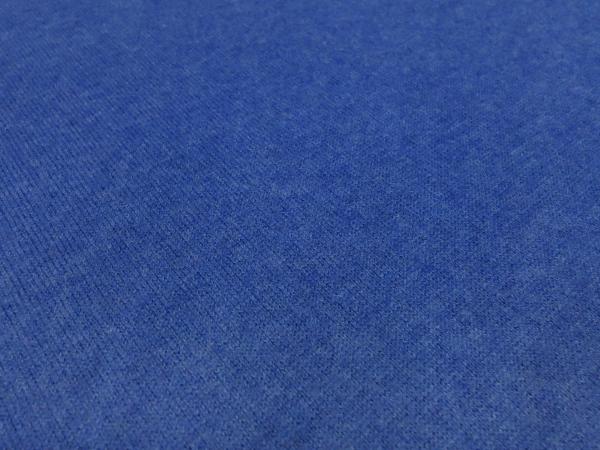 Fabric Ital. knitted fabric 100% merino wool uni medium blue melange merino knit dress fabric children's fabric knitted fabric