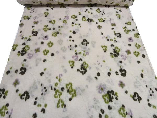 Fabrics Ital. linen knit intarsia flowers sand wool white old pink green olive dress fabric blouse fabric