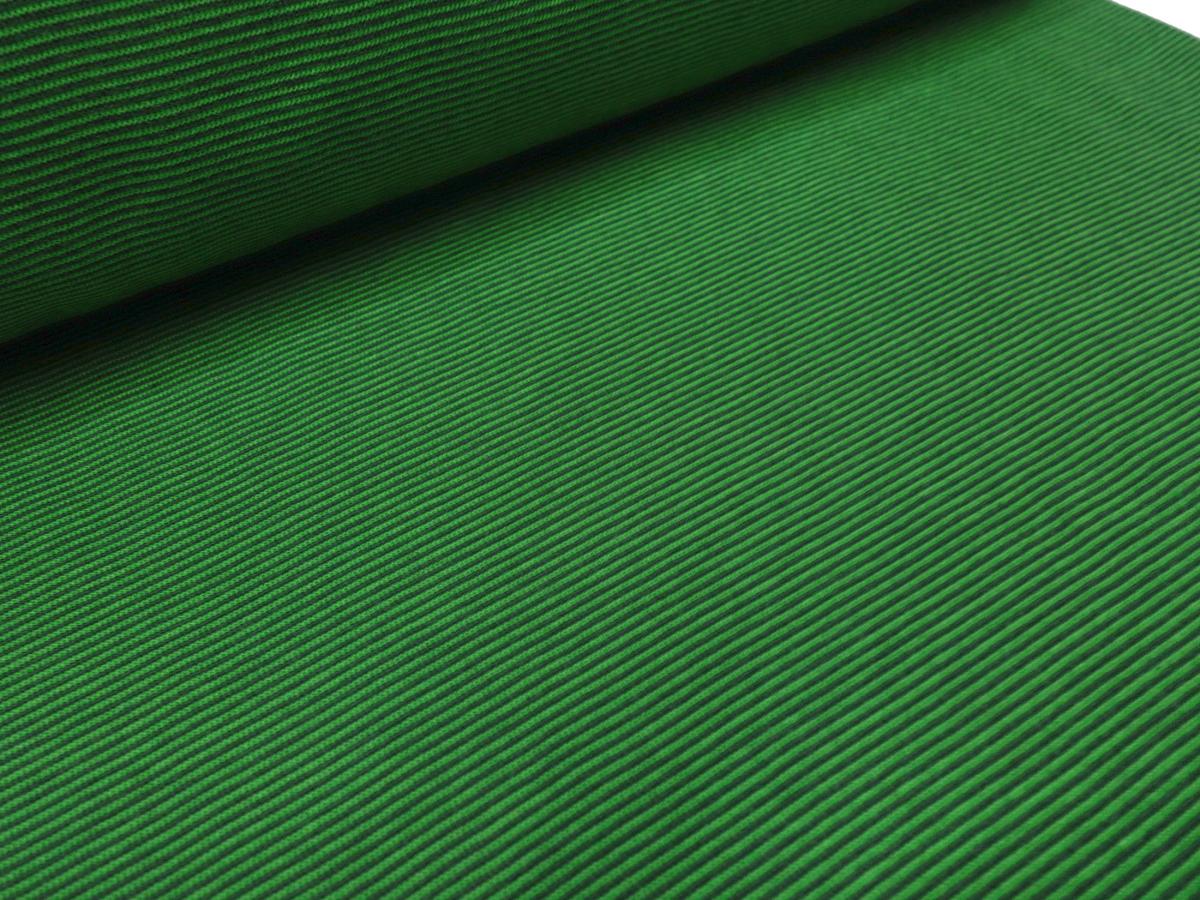 Fabric cotton cuff fabric striped tubular 1mm green fine striped